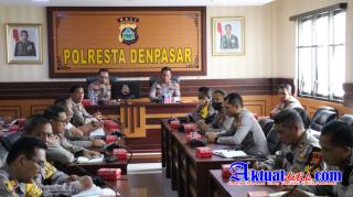 Jelang Pengamanan Tahun Baru, Polresta Denpasar Gelar Anev Operasi Lilin Agung 2022
