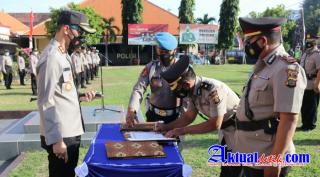 Kapolres Buleleng Pimpin Sertijab Pejabat Utama Dua Kapolsek Serta Resmikan Kabag Log