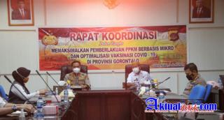 Wakapolda Gorontalo : TNI-Polri Siap Dukung Optimalisasi Pelaksanaan PPKM Mikro dan Vaksin Covid-19