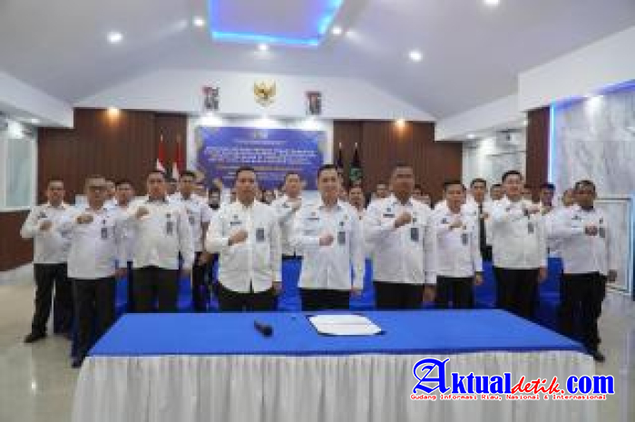 Rutan Medan Tandatangani Komitmen Bersama Perkuat Integritas Antinarkoba Lingkungan Pemasyarakatan