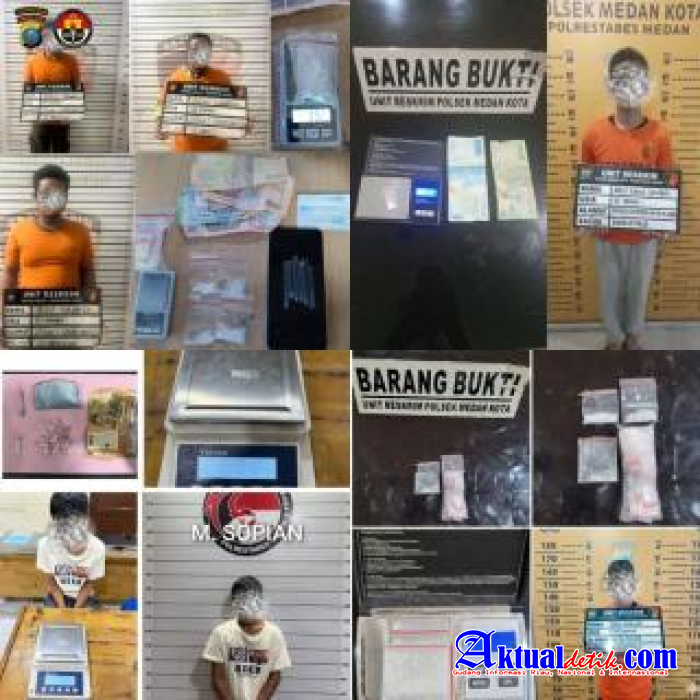 Polrestabes Medan Sikat Jaringan Narkoba, Enam Pengedar Berhasil Diringkus