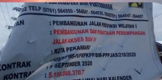 Proyek PUPR Provinsi Riau Diduga Abaikan Prinsip Transparansi