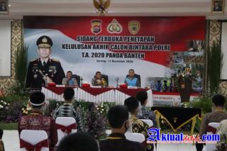 Masuk Polri Gratis, Kapolda Banten Umumkan Kelulusan Test Bintara Polri TA 2020