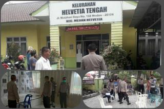 Kapolsek Medan Helvetia Cek Pendistribusian Kotak Suara Dan Bilik Suara Di PPK