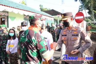 Kapolres Klungkung Hadiri Kunjungan Kerja Danrem 163/Wira Satya di Kodim 1610/Klungkung