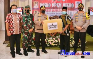Kapolda Jateng Lakukan Pengecekan Kampung Siaga Candi dan Posko PPKM MICRO
