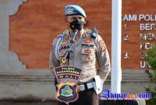 Bid Propam Polda Bali Gelar Gaktibplin dan Cek Urine Anggota Polres Karangasem