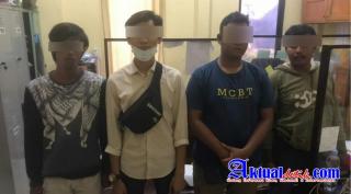 Tim Opsnal Satreskrim Polresta Pekanbaru Amankan 4 Orang Pelaku Pungli Di Pasar Baru Panam