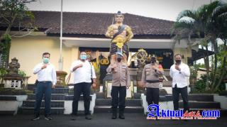 Kunjungi Mapolsek Ubud, Kabid Propam Polda Bali Cek Penanganan Covid-19 di Wilayah Ubud