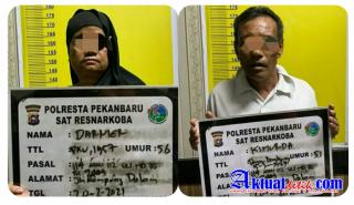 Satres Narkoba Polresta Pekanbaru Sikat sepasang tersangka Penyalahgunaan Narkotika jenis Sabu