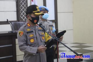 Kapolres Sergai Pimpin Sertijab Iptu Janson Sagala Kapolsek Teluk Mengkudu