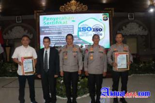 Satker Itwasda dan Ditreskrimum Polda Bali Raih Prestasi Sertifikat ISO 9001:2015 & ISO 31000:2018
