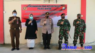 Pencanangan Pembangunan Zona Integritas menuju WBK dan WBBM dipolres Bintan