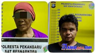 Seorang Pemuda dan Emak-emak di Amankan Satres Narkoba Polresta di Pekanbaru